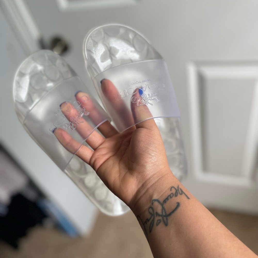 COACH JELLY SLIDES